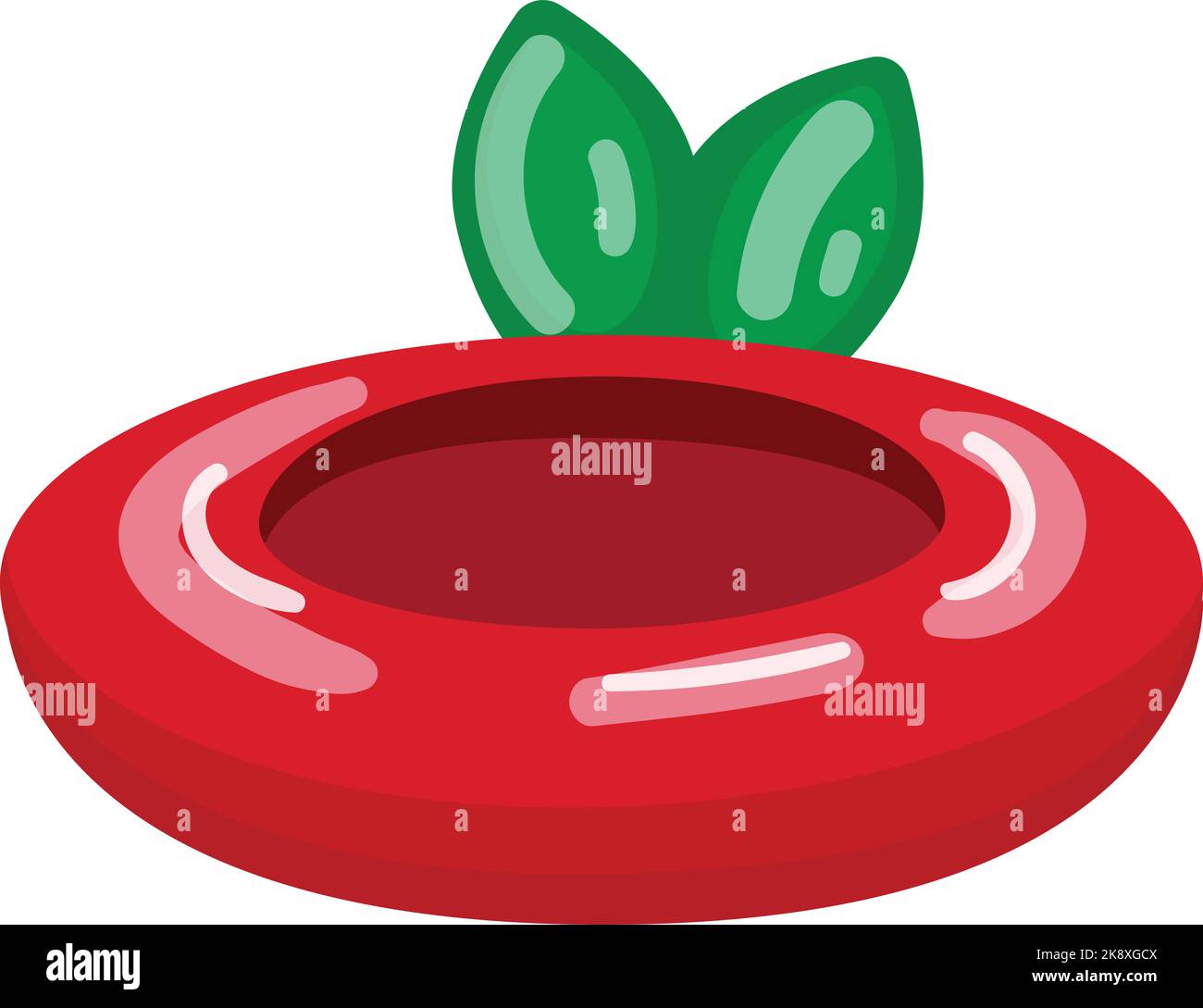 Red Swim Ring Icon Cartoon Vector Summer Float Stock Vector Image