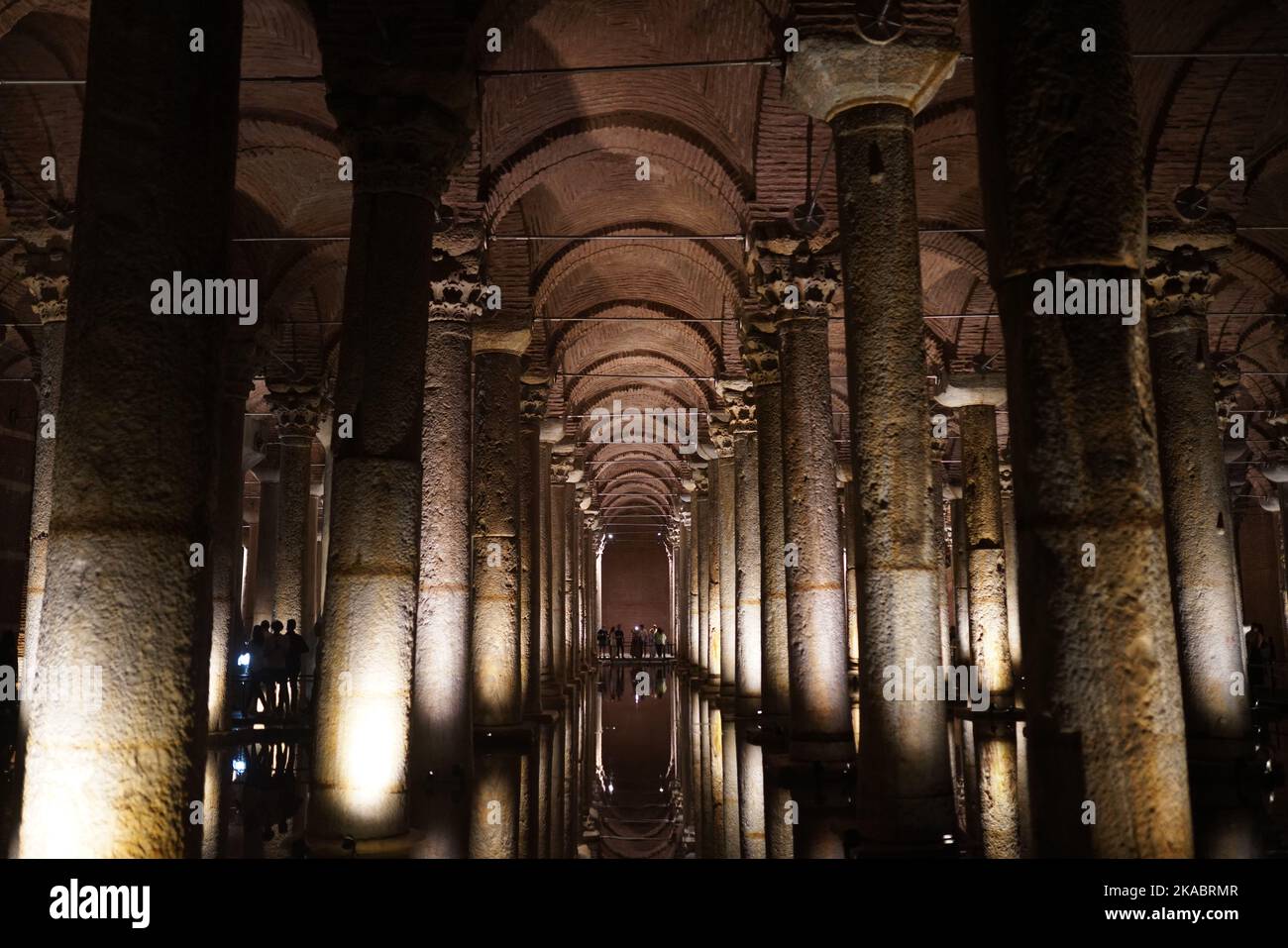 Istanbul Turkiye September Inside Of Basilica Cistern In