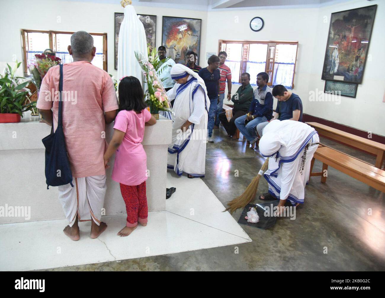 India Religion Nuns Pray Devotees Mother Teresa Kolkata Birth