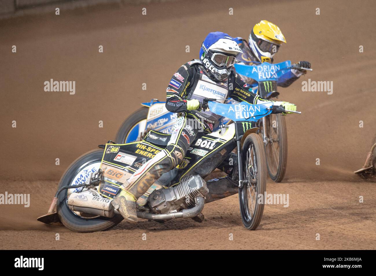 Martin Vaculik Blue Leads Robert Lambert Yellow During The ADRIAN