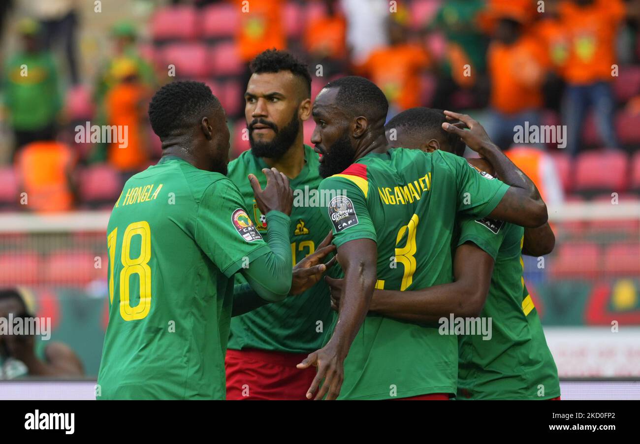 Karl Toko Ekambi Of Cameroon Celebrates Scoring Their First Goal During