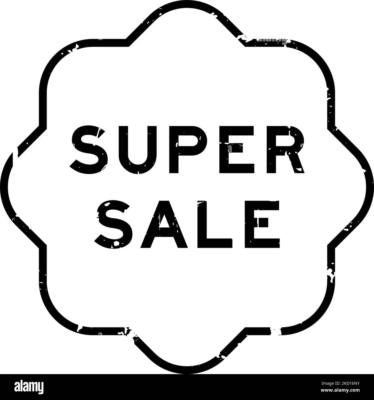 Grunge Black Super Sale Word Rubber Seal Stamp On White Background