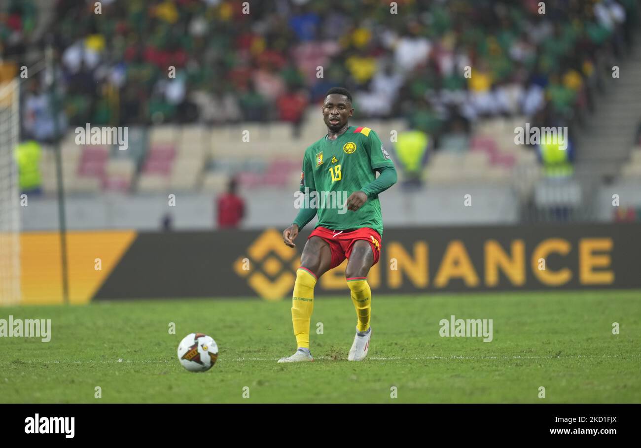 Martin Hongla Of Cameroon During Cameroon Versus The Gambia African