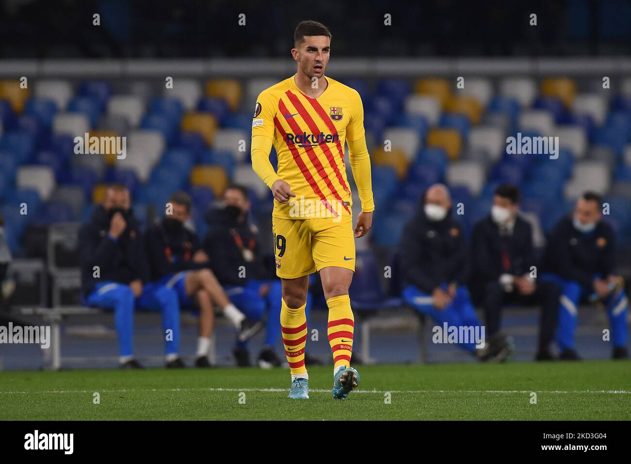 Ferran Torres Of Fc Barcelona During The Uefa Europa League Knockout