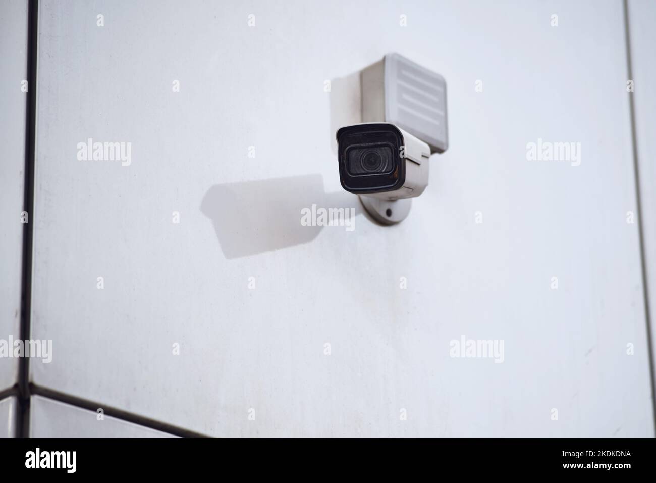 Surveillance Camera On The Facade Of The Building Cctv Camera At The