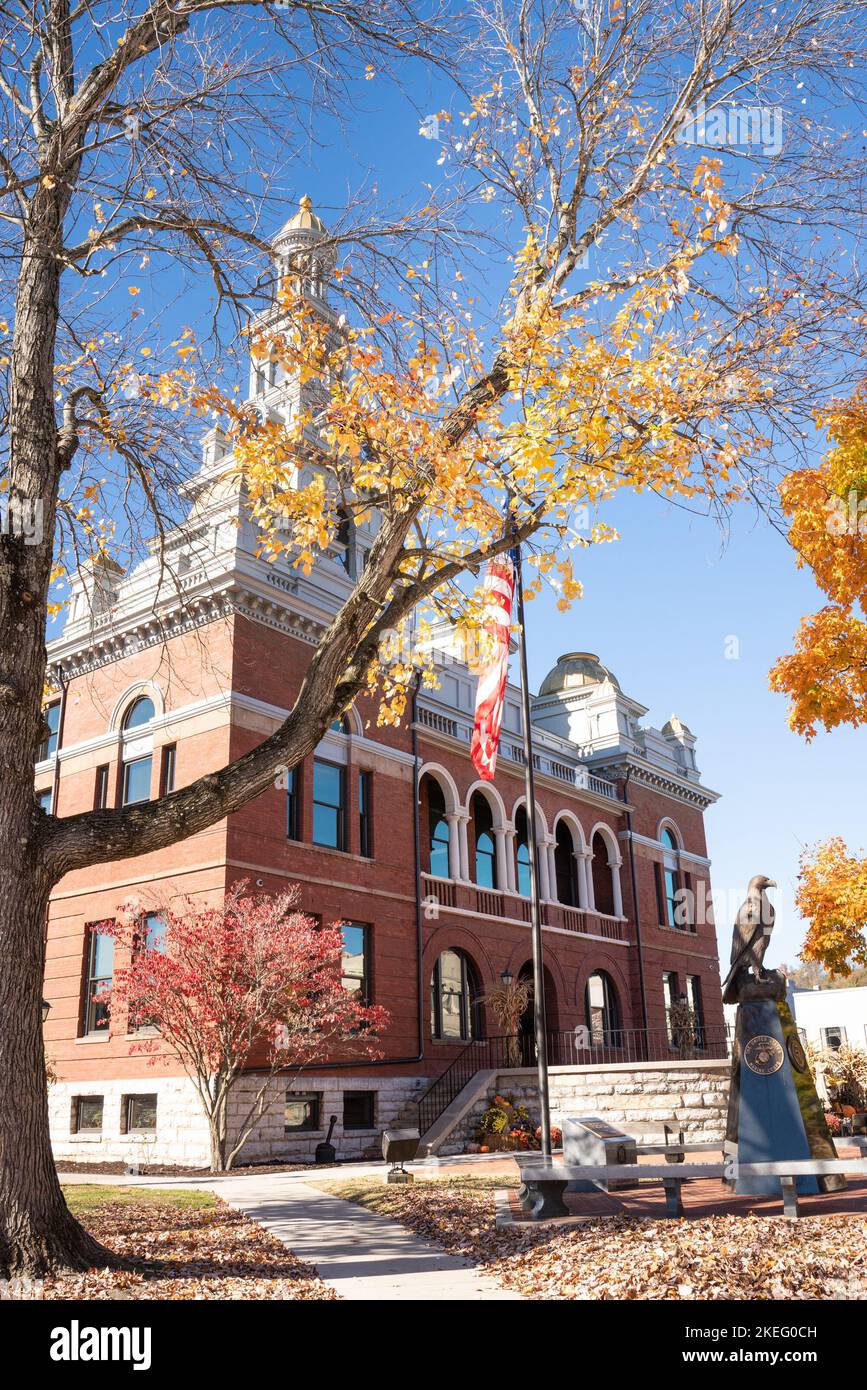 Sevierville Tennessee October View Of Historic Downtown