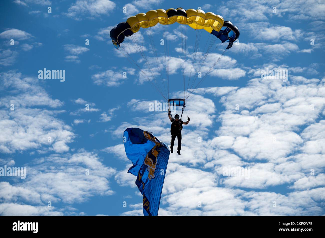 The U S Navy Parachute Team Nicknamed The Leap Frogs Conducts An