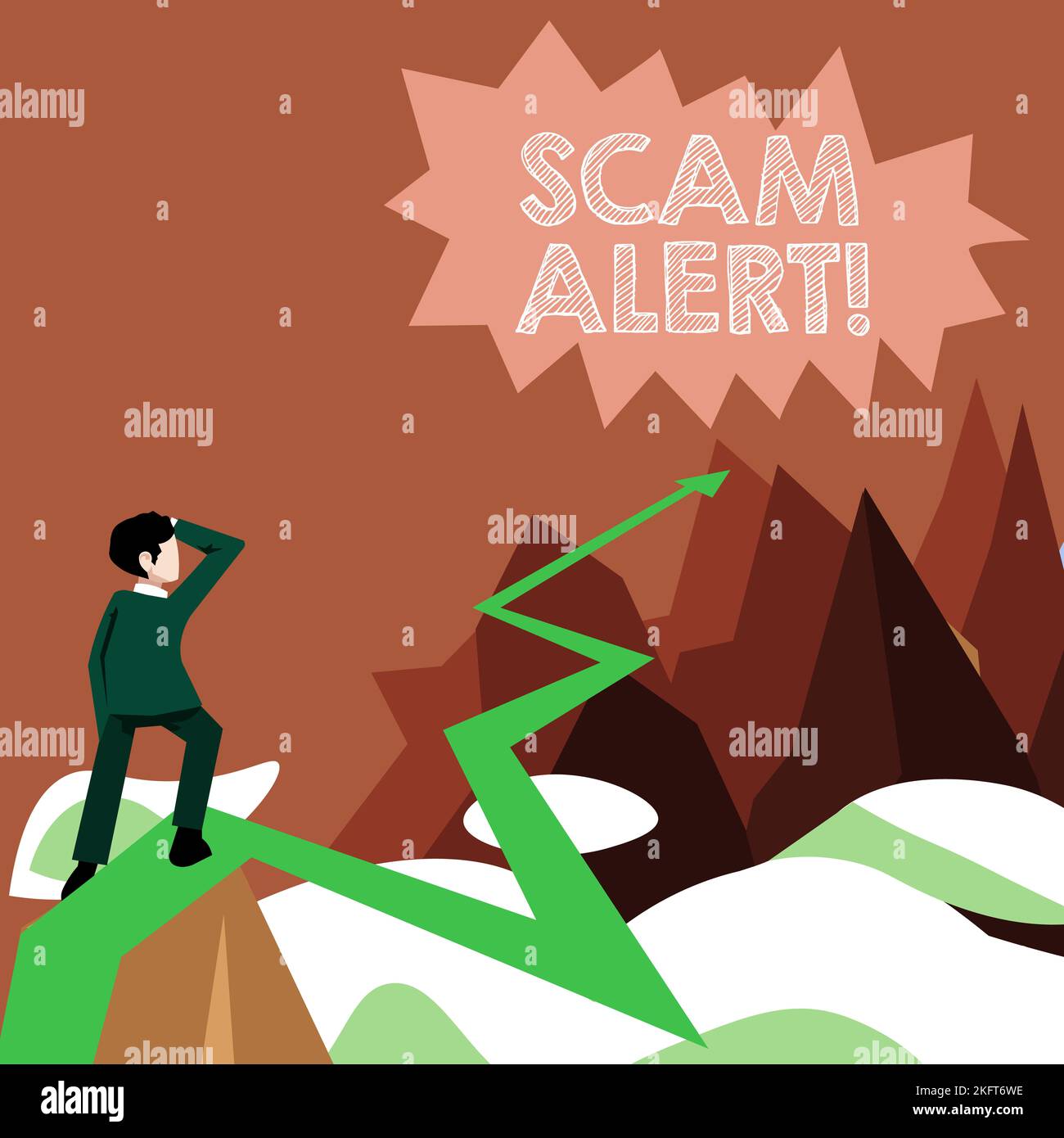 Inspiration Showing Sign Scam Alert Concept Meaning Warning Someone