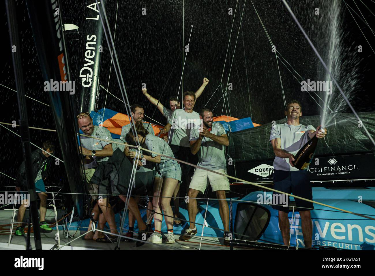 Ruyant Thomas Linkedout Imoca Winner During The Arrival Of Route Du