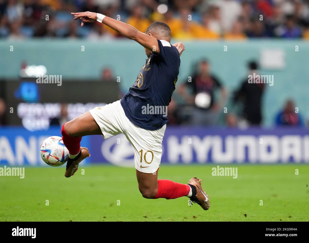 Al Wakrah Qatar 22nd Nov 2022 Kylian Mbappe Of France Competes