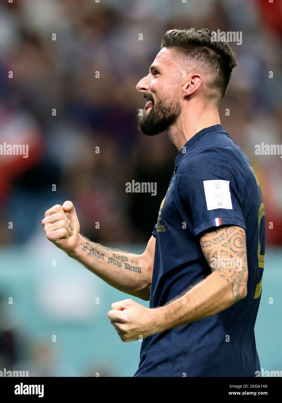 Al Wakrah Qatar Nd Nov Olivier Giroud Of France Celebrates