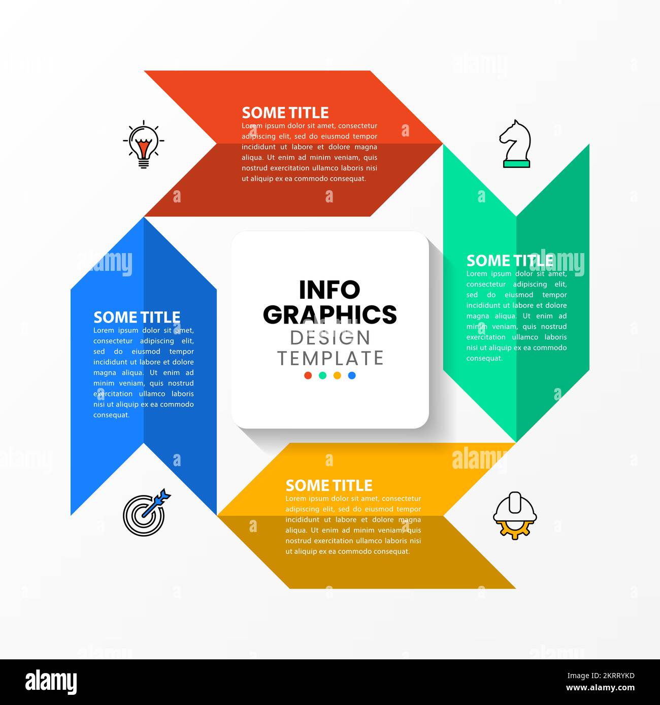 Infographic Template With Icons And Options Or Steps Can Be Used For