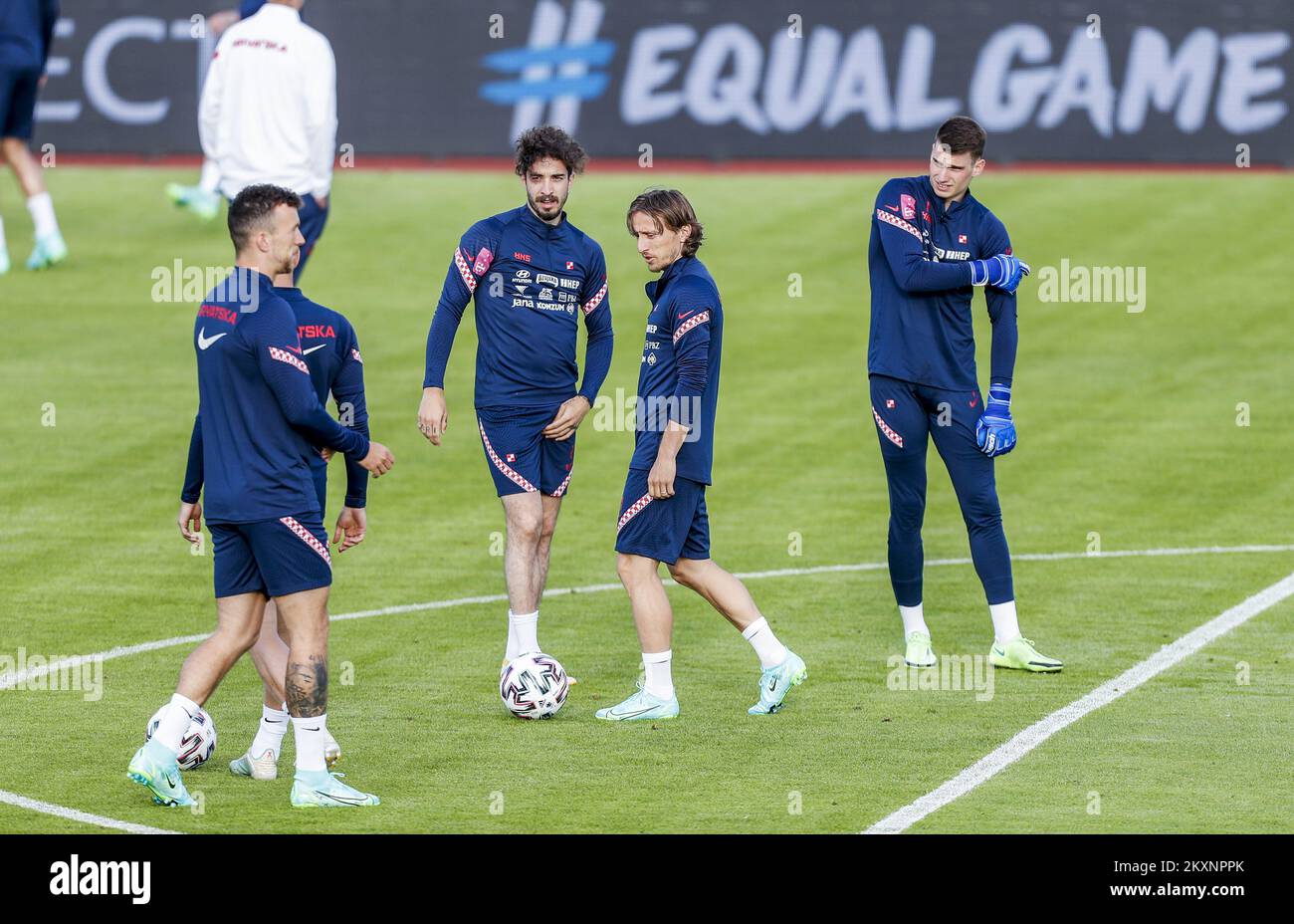 Croatian Football Players Ivan Perisic Sime Vrsaljko Luka Modric