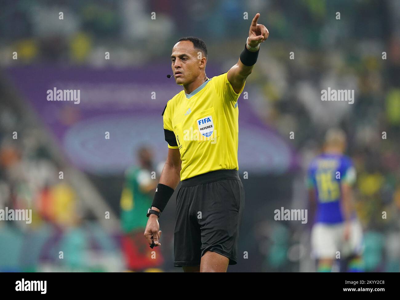 Referee Ismail Elfath During The Fifa World Cup Group G Match At The