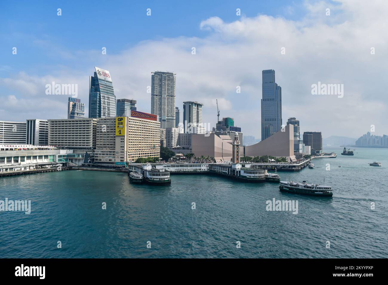 Hong Kong Clock Tower And Tsim Sha Tsui Promenade Stock Photo Alamy