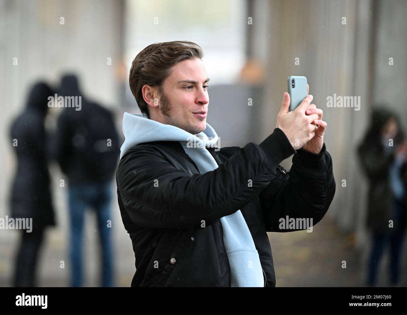 Berlin Germany Th Nov Actor Jannik Sch Mann During A Walk In