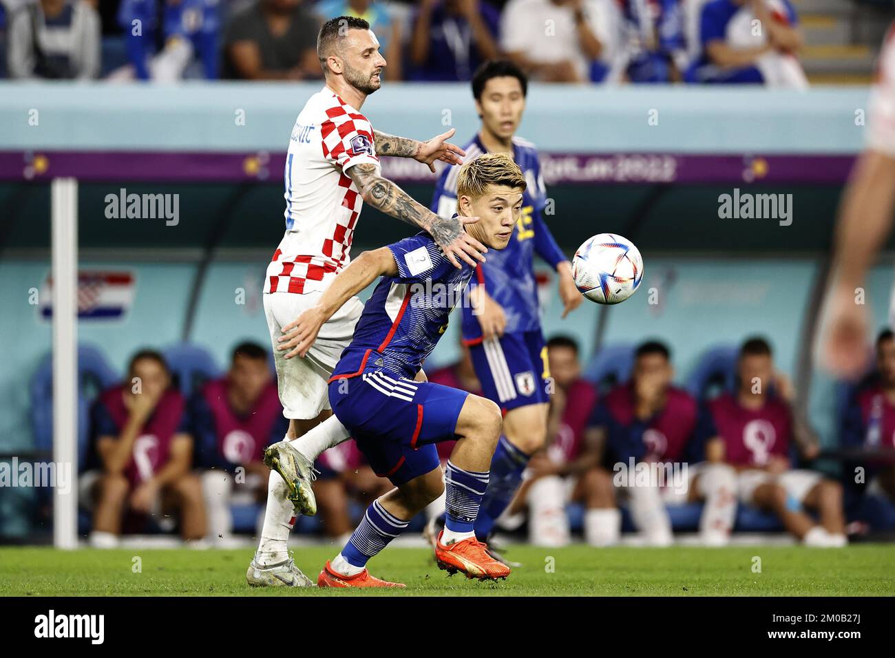 AL WAKRAH LR Marcelo Brozovic Of Croatia Ritsu Doan Of Japan