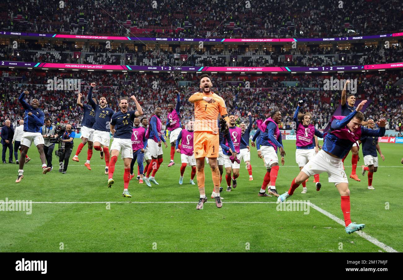 Goalkeeper Of France Hugo Lloris And Teammates Celebrate The Victory