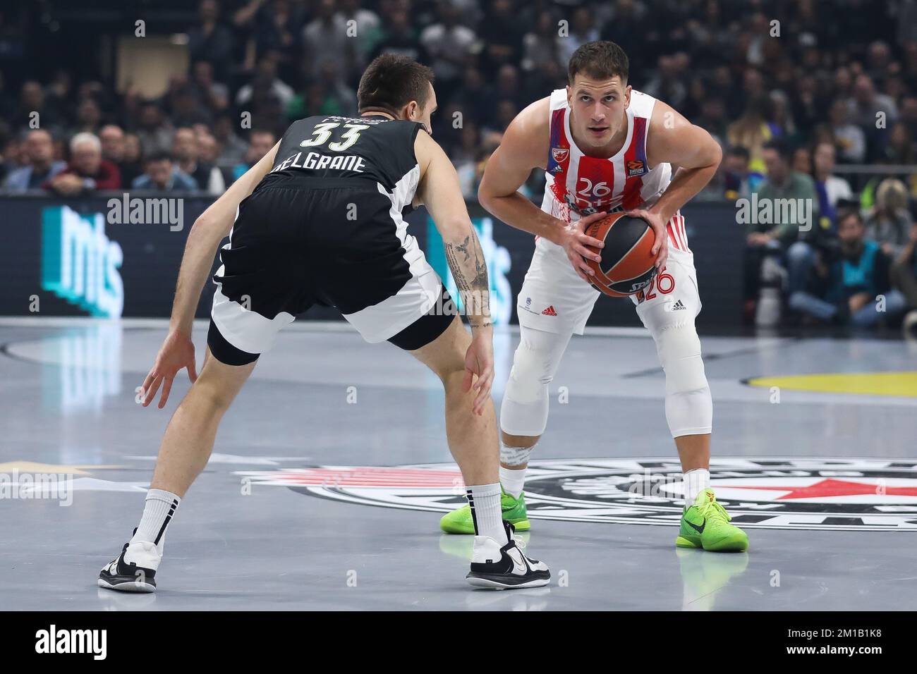 Belgrade Serbia 8 December 2022 Nemanja Nedovic Of Crvena Zvezda Mts