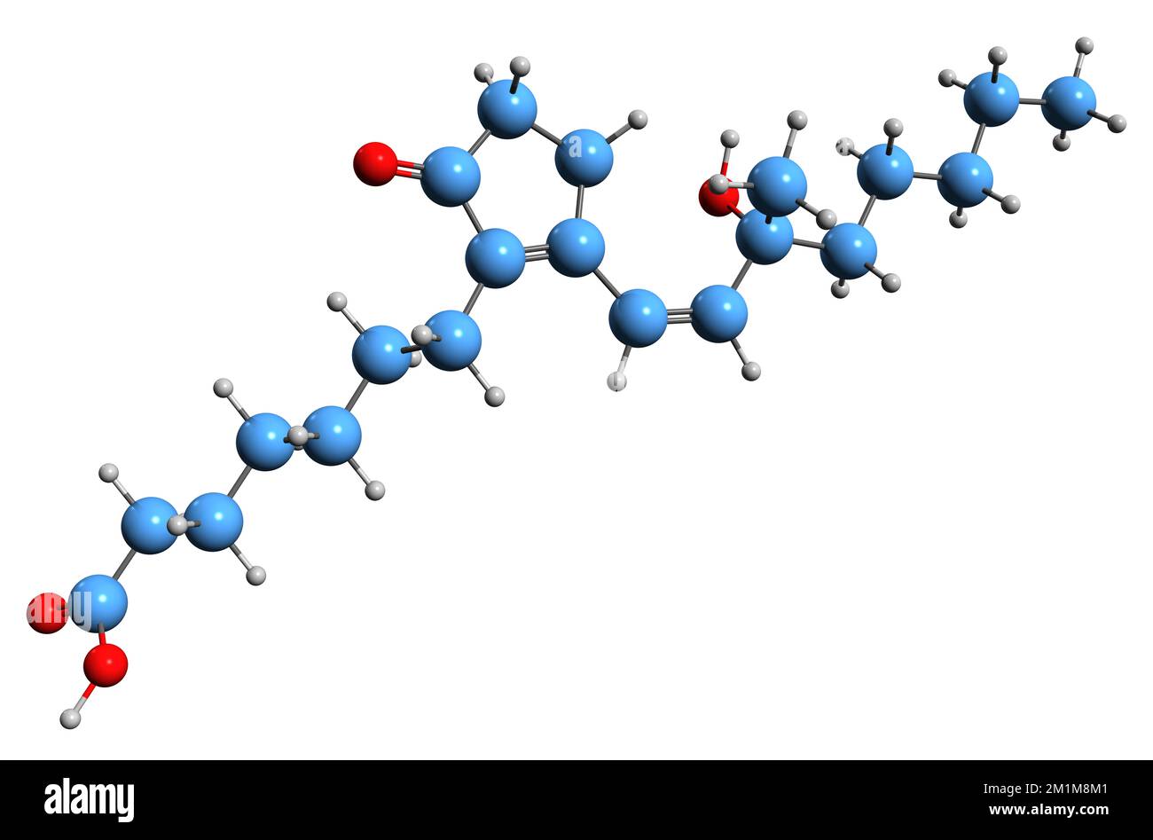 3D Image Of Prostaglandin B1 Skeletal Formula Molecular Chemical