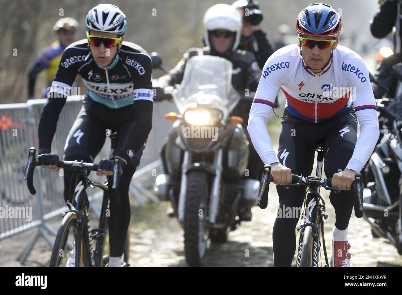 Dutch Niki Terpstra Of Team Ettix Quick Step And Czech Zdenek Stybar