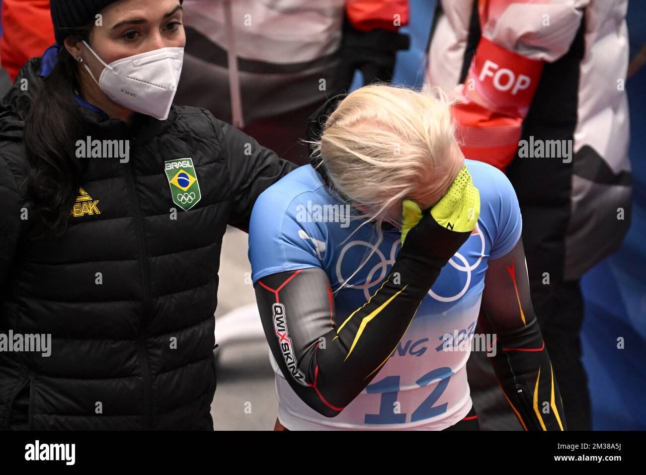 Brazilian Nicole Rocha Silveira And Belgian Skeleton Athlete Kim