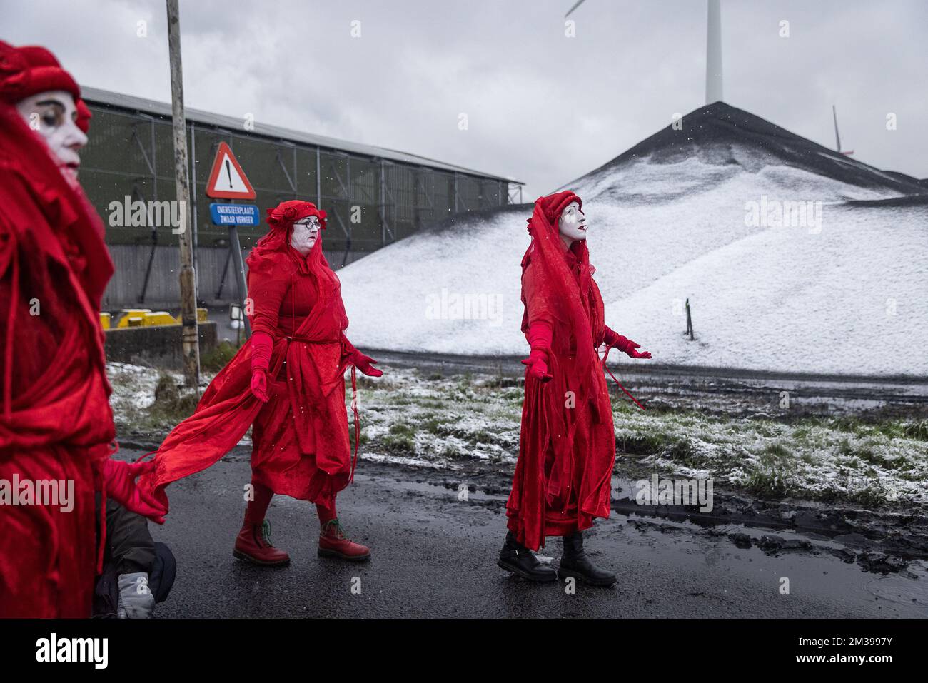 Illustration Picture Shows A Protest Action Of Extinction Rebellion At