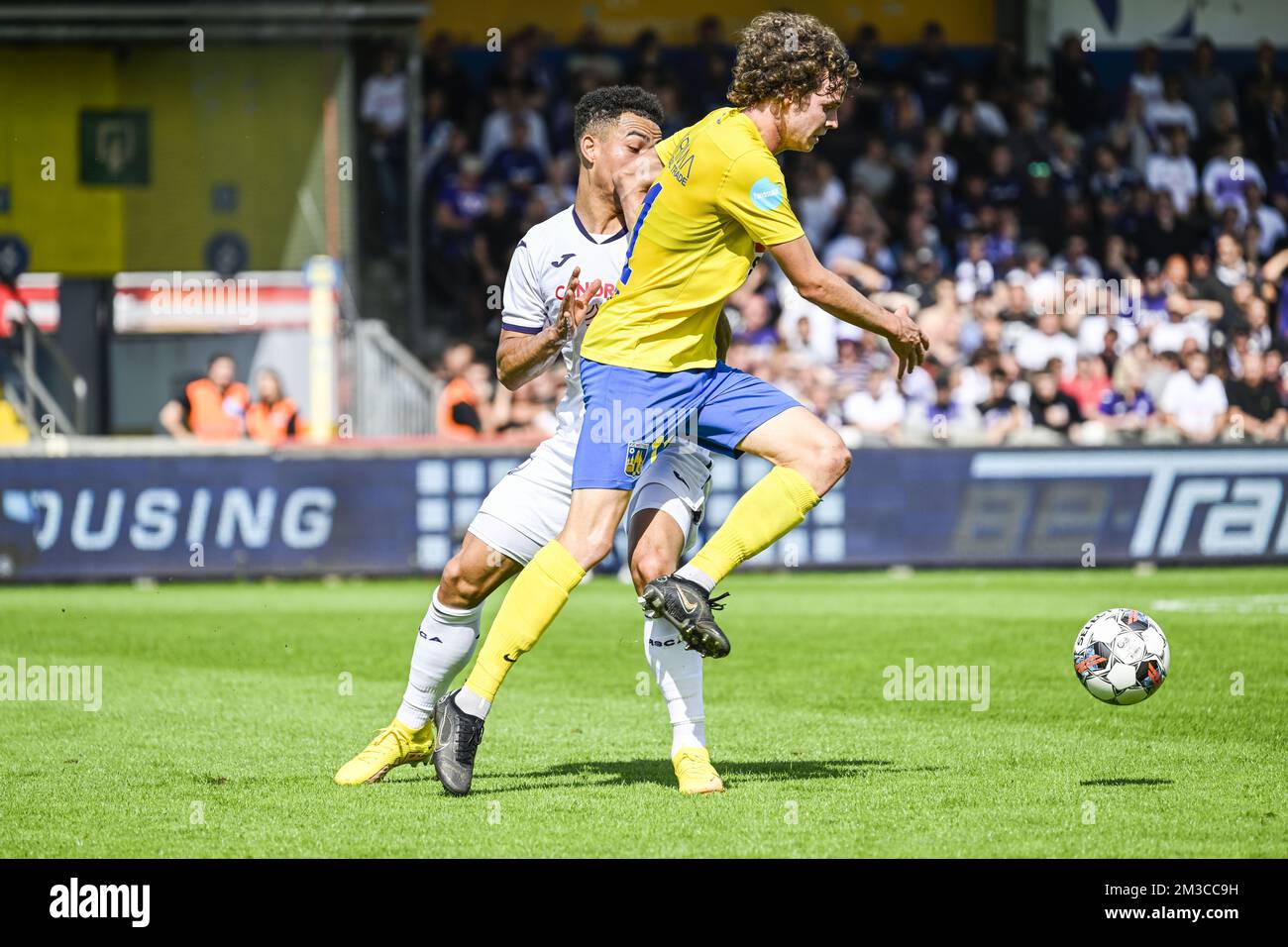 Anderlecht S Mario Stroeykens And Westerlo S Maxim De Cuyper Pictured