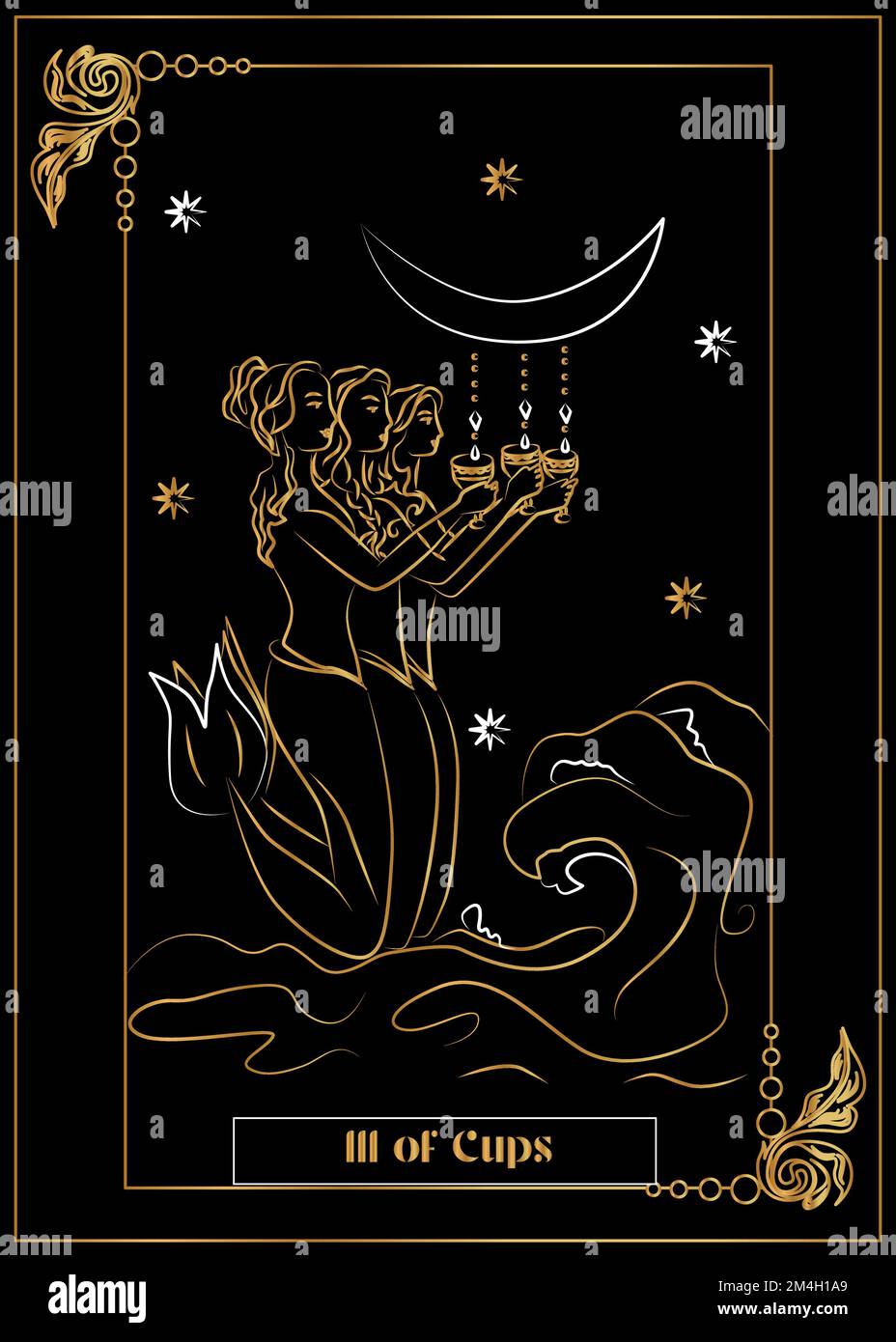 The Illustration Card For Tarot Stock Vector Image Art Alamy