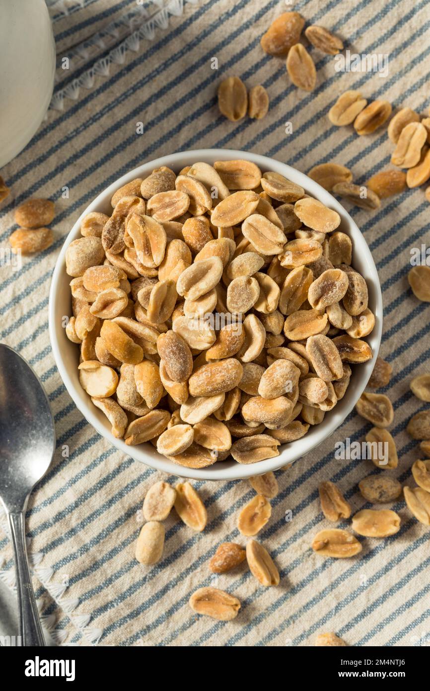 Dry Organic Roasted Peanuts Ready To Eat Stock Photo Alamy