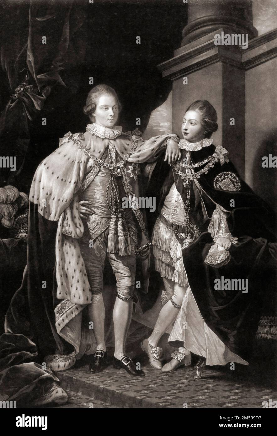 Their Royal Highnesses George Prince Of Wales 1762 1830 Later King