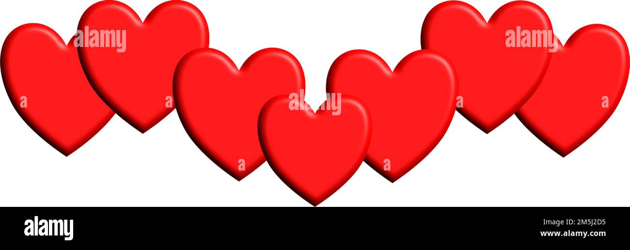 Gay Pride Rainbow Hearts Banner Isolated Stock Vector Image Art Alamy