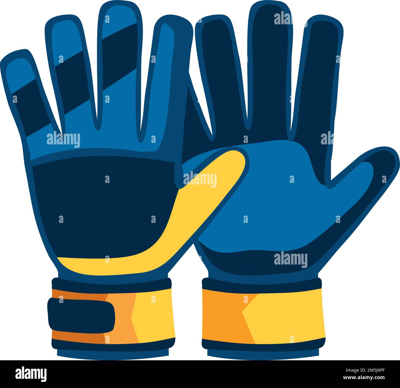 Soccer Sport Goalkeeper Gloves Stock Vector Image Art Alamy