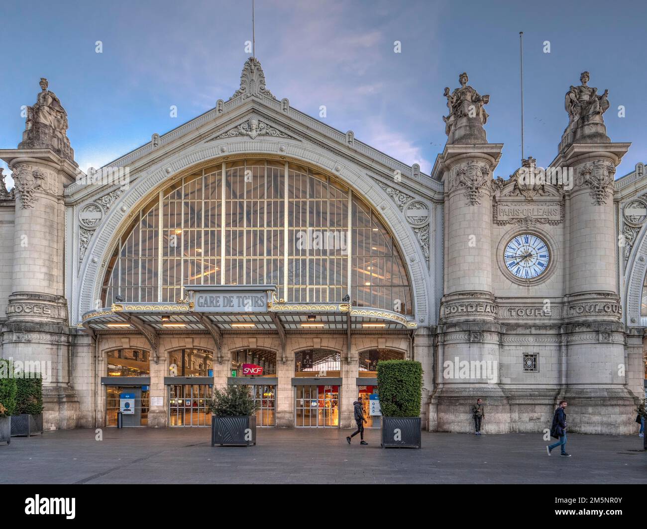 Facade And Entrance To Gare De Tours Station Tours Departement Inde