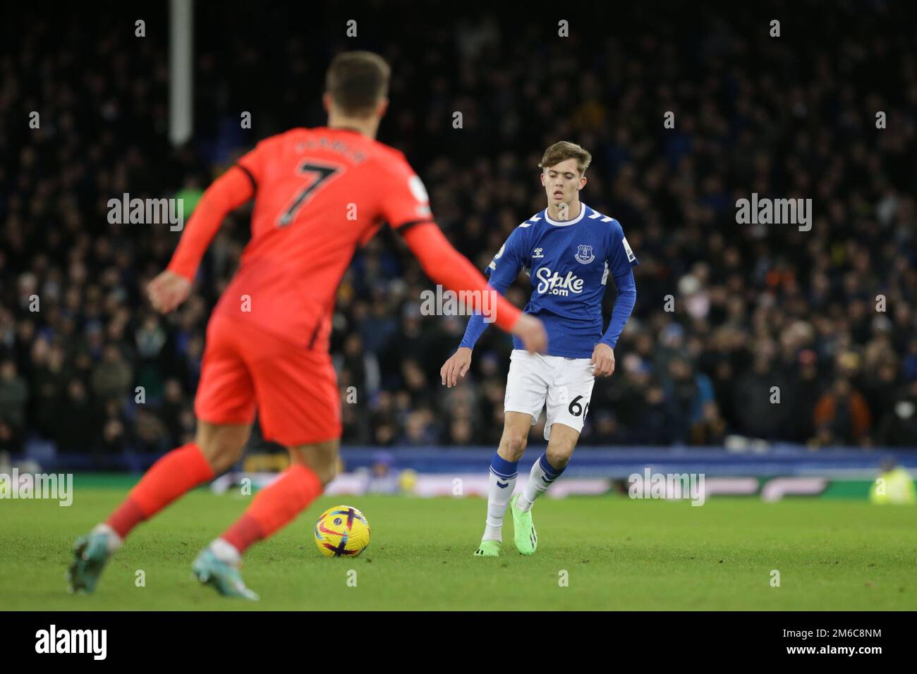 Isaac Price 60 Of Everton In Possession During The Premier League