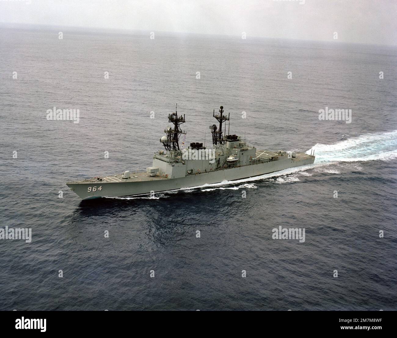 An Aerial Port Bow View Of The Destroyer Uss Paul F Foster Dd