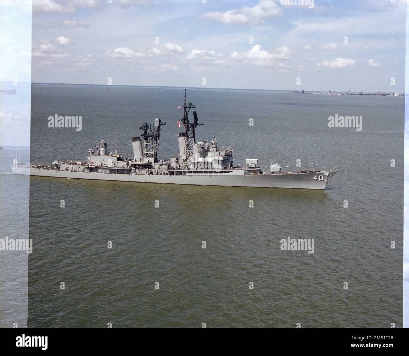 An Aerial Starboard Beam View Of The Guided Missile Destroyer USS