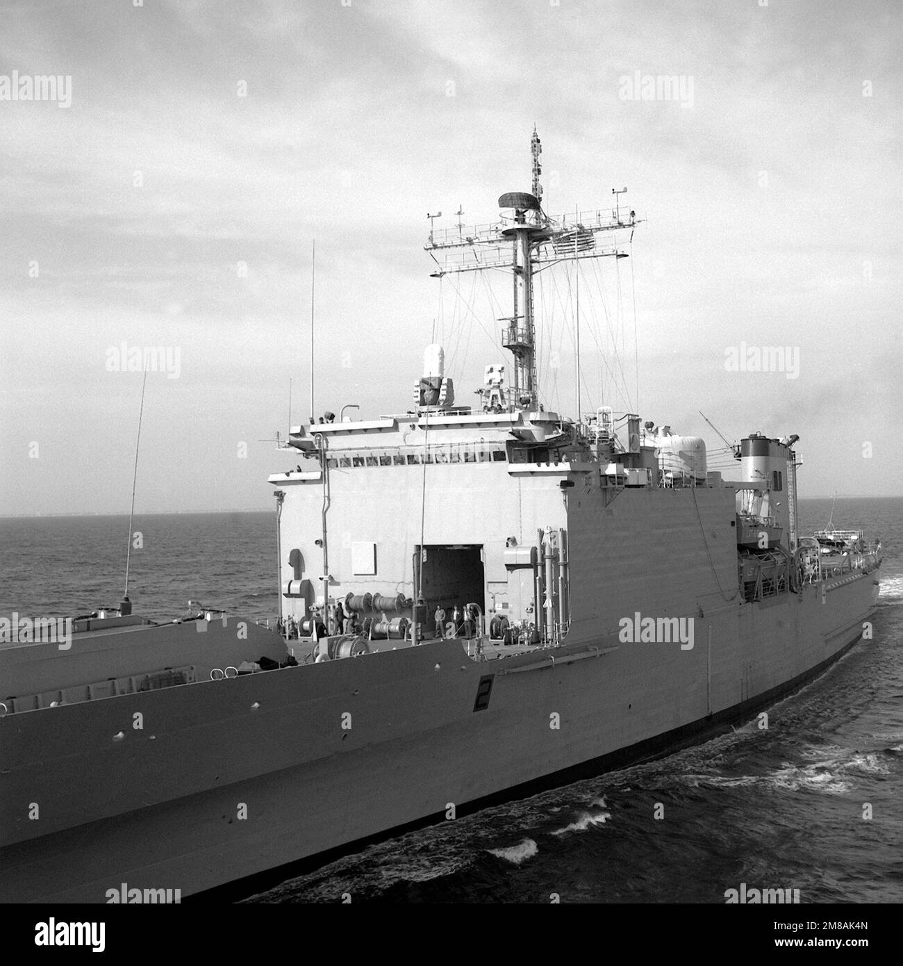 A Partial Port Bow View Of The Tank Landing Ship Uss Manitowoc Lst