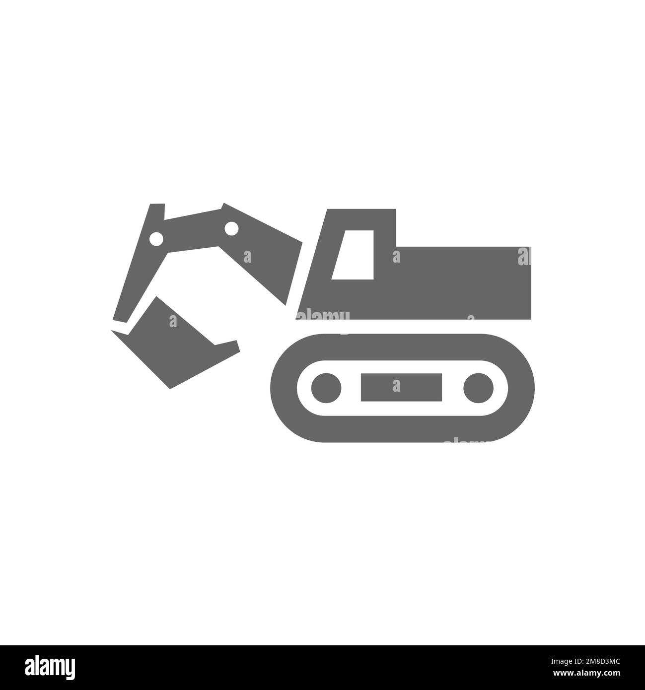 Excavator Icons Common Graphic Resources Vector Illustrations Stock