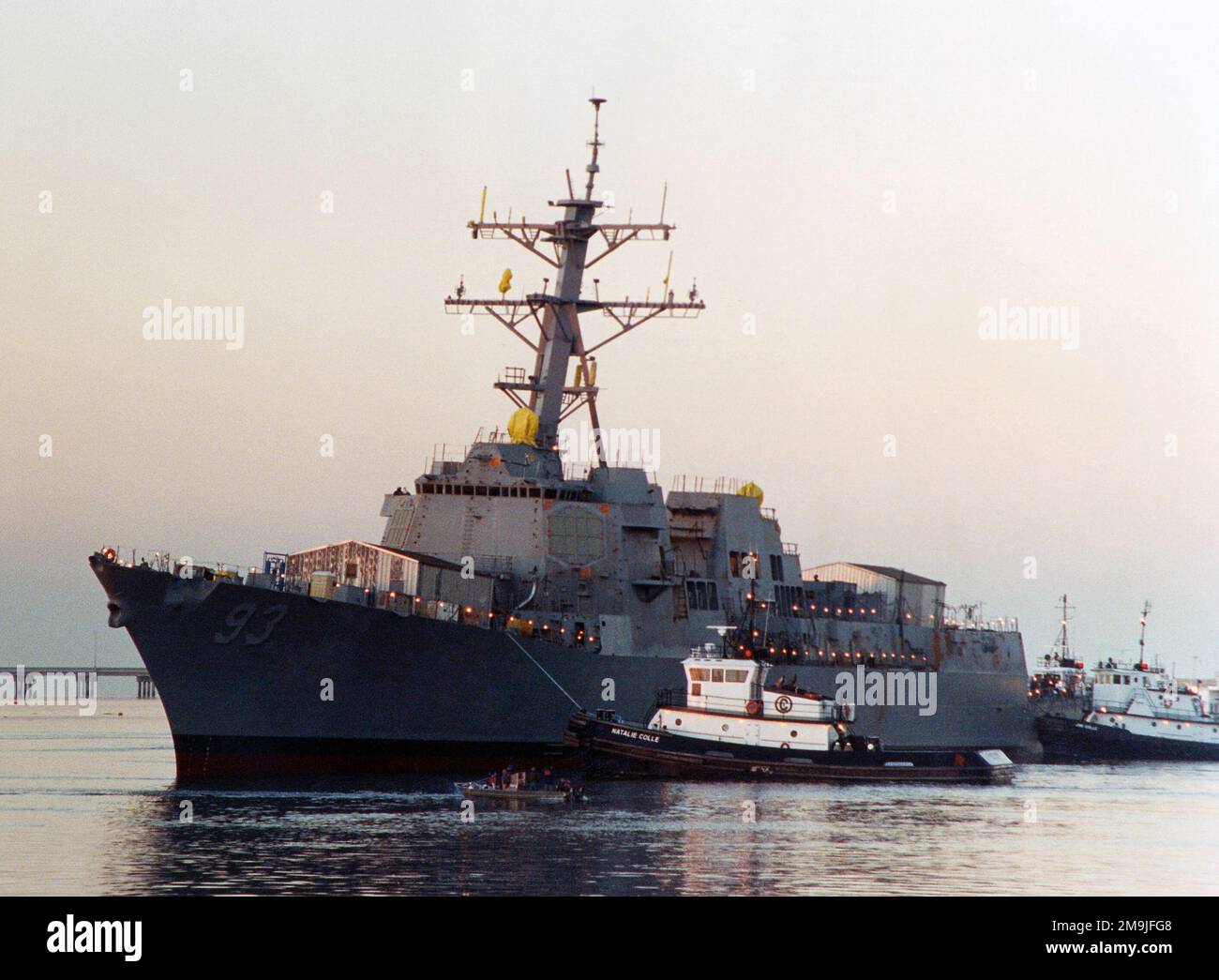 Port Bow View Of The Us Navy Usn Arleigh Burke Class Flight Iia