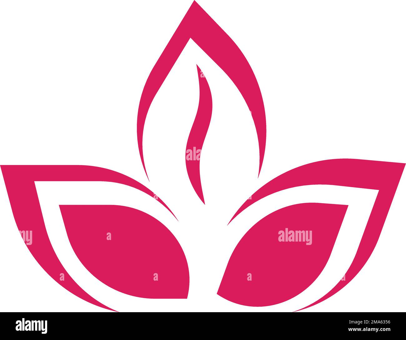 Beauty Lotus Logo Template Stylized Lotus Flower Icon Vector Background