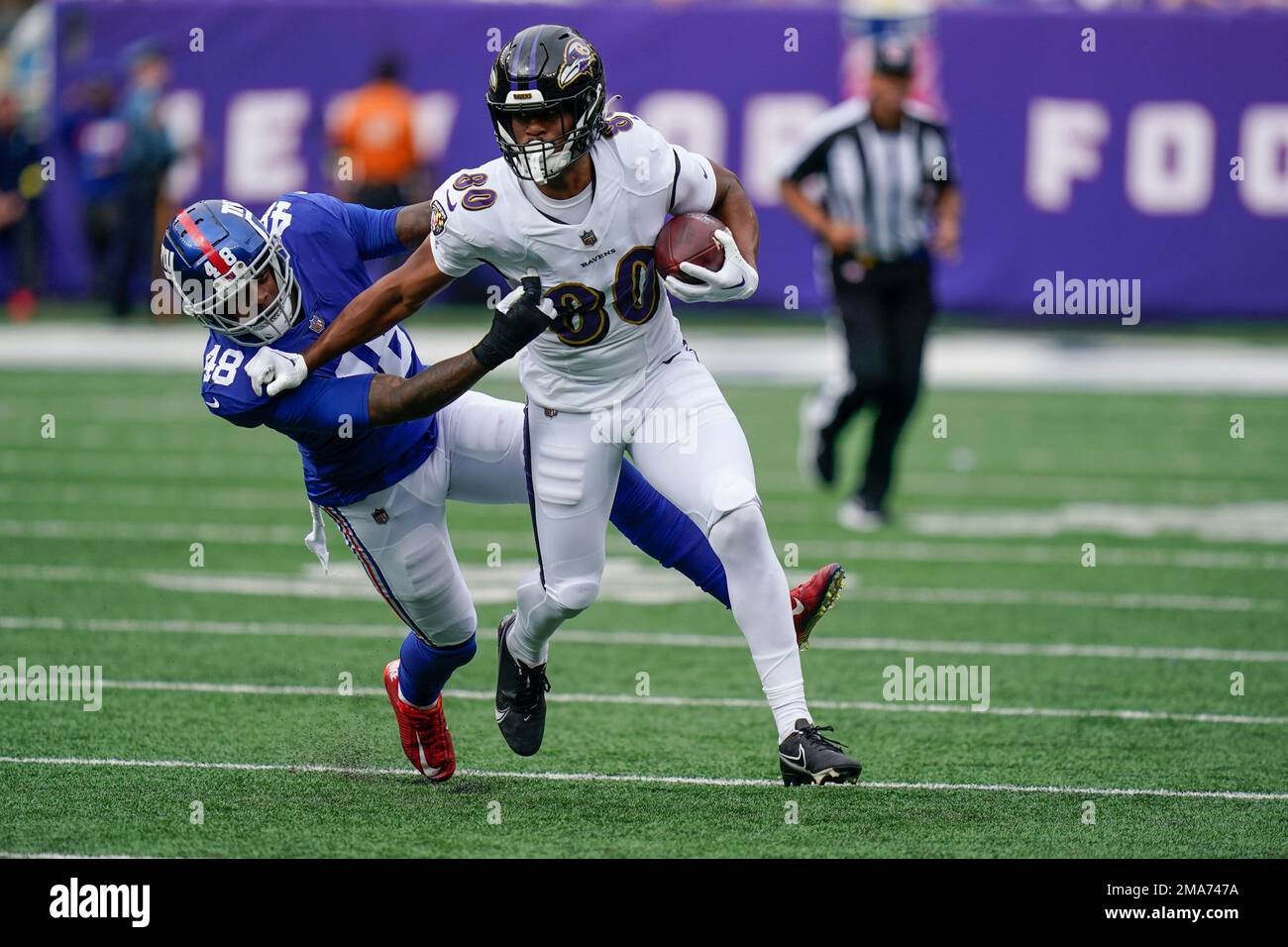 New York Giants Tae Crowder 48 Tackles Baltimore Ravens Isaiah