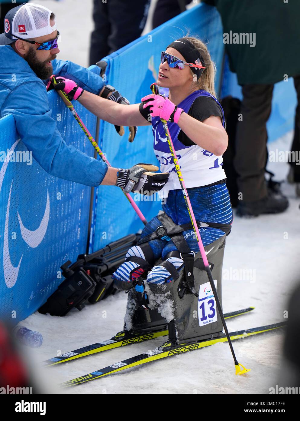 Oksana Masters Of The U S Talks To Her Team Member After The Women S