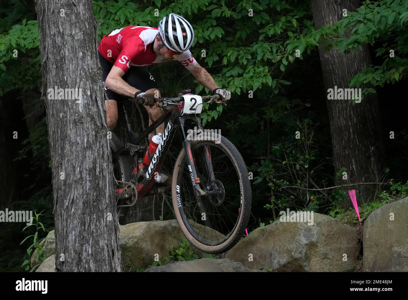 Mathias Flueckiger Of Switzerland Competes During The Men S Cross