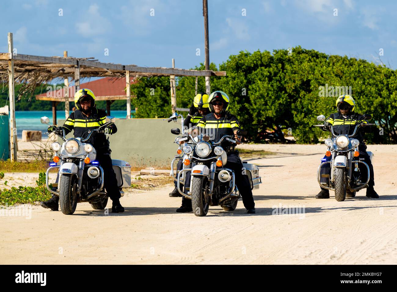 Police During A Visit To Witte Pan Old Slave Huts Nos Zjilea Event At