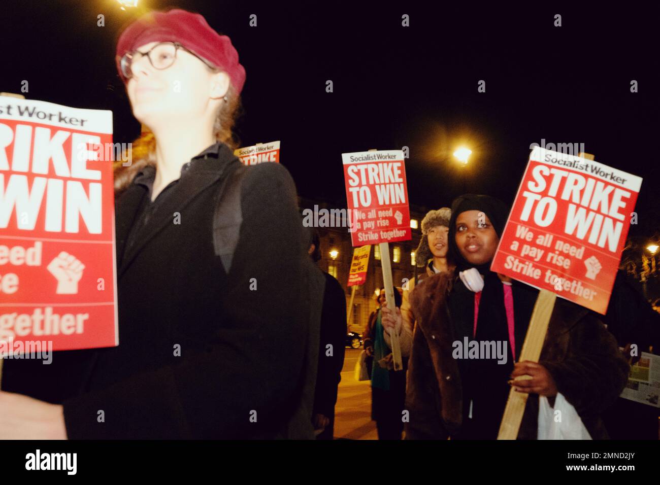 London Uk Jan Defend The Right To Strike Protest Opposite