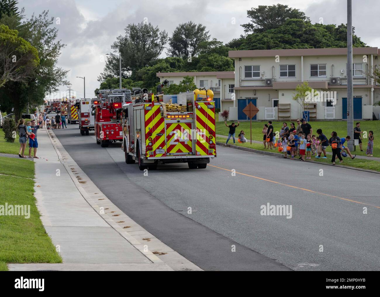 Kadena Japan Oct Commander Navy Region Japan Fire