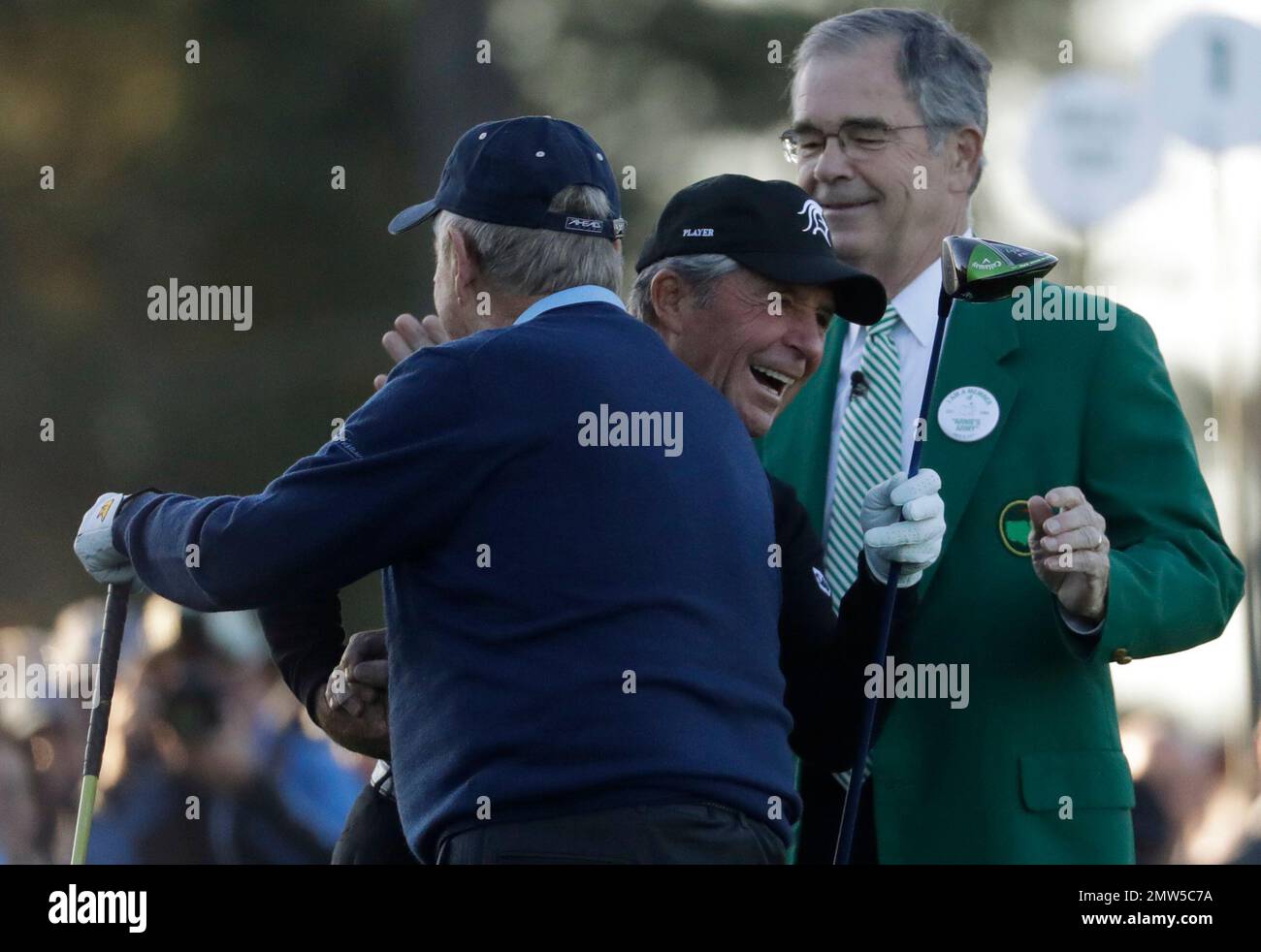 Billy Payne Chairman Of Augusta National Golf Club Watches As Jack