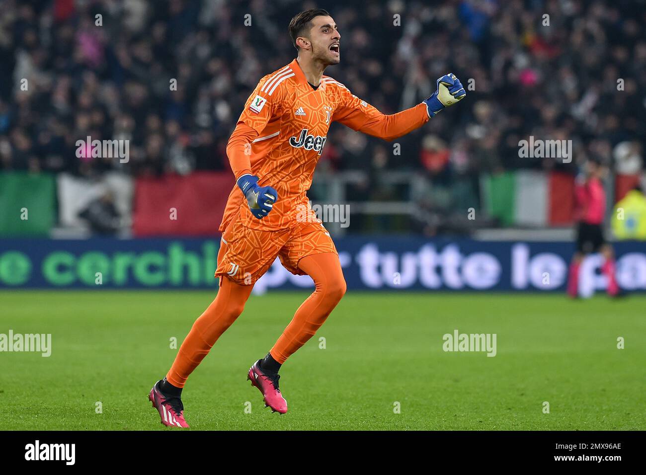 Torino Italy Nd Feb Mattia Perin Of Juventus Fc Celebrates