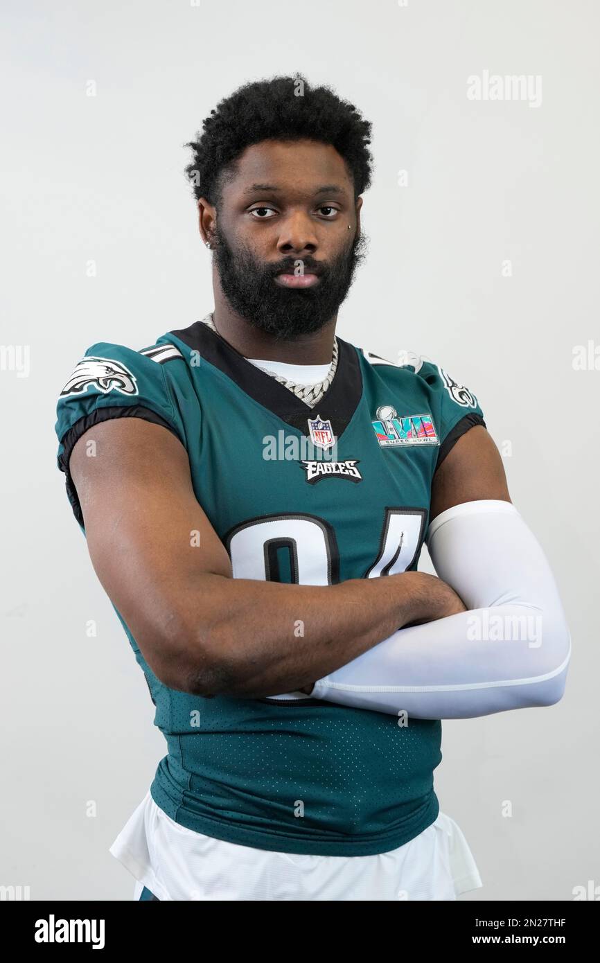 Philadelphia Eagles Defensive End Josh Sweat Poses For A Portrait At